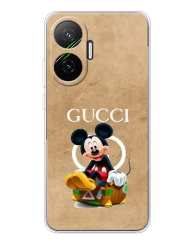 Чехол для Xiaomi POCO F7 с картинкой «Микки Маус Gucci — крафт» Чехол для Xiaomi POCO F7 с картинкой «Микки Маус Gucci — крафт»