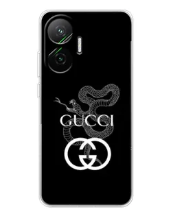 Чехол для Xiaomi POCO F7 с картинкой «Gucci — серебряная змея»