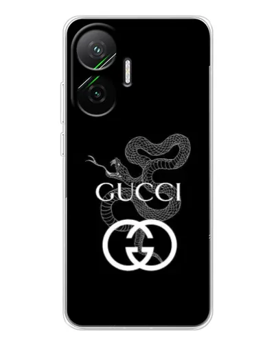 Чехол для Xiaomi POCO F7 с картинкой «Gucci — серебряная змея» Чехол для Xiaomi POCO F7 с картинкой «Gucci — серебряная змея»