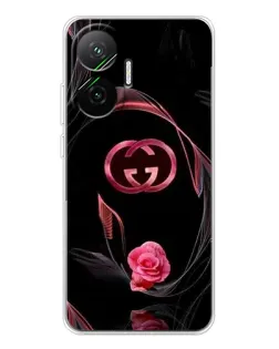 Чехол для Xiaomi POCO F7 с картинкой «Gucci — неоновая роза»