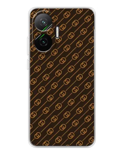 Чехол для Xiaomi POCO F7 с картинкой «Gucci — золотые диагонали» Чехол для Xiaomi POCO F7 с картинкой «Gucci — золотые диагонали»