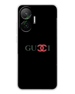 Чехол для Xiaomi POCO F7 с картинкой «Gucci — красный градиент»
