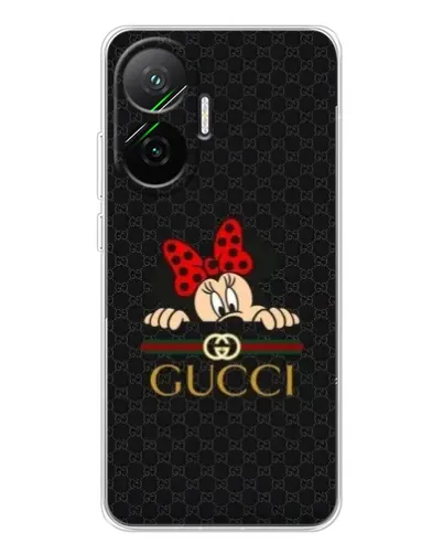 Чехол для Xiaomi POCO F7 с картинкой «Минни Маус Gucci — черный» Чехол для Xiaomi POCO F7 с картинкой «Минни Маус Gucci — черный»