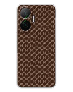 Чохол для Xiaomi POCO F7 з картинкою «Gucci — шоколадна сітка»