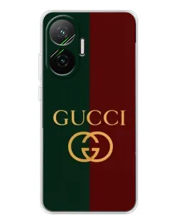 Чохол для Xiaomi POCO F7 з картинкою «Gucci — темно-зелений градієнт»