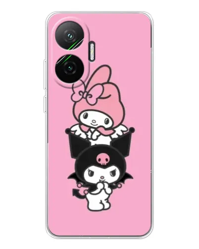 Чехол для Xiaomi POCO F7 с картинкой «My Melody и Kuromi» Чехол для Xiaomi POCO F7 с картинкой «My Melody и Kuromi»