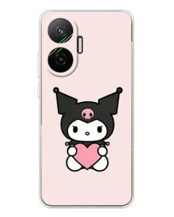 Чохол для Xiaomi POCO F7 з картинкою «Kuromi та серце» Чохол для Xiaomi POCO F7 з картинкою «Kuromi та серце»