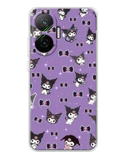 Чохол для Xiaomi POCO F7 з картинкою «Kuromi — патерн» Чохол для Xiaomi POCO F7 з картинкою «Kuromi — патерн»
