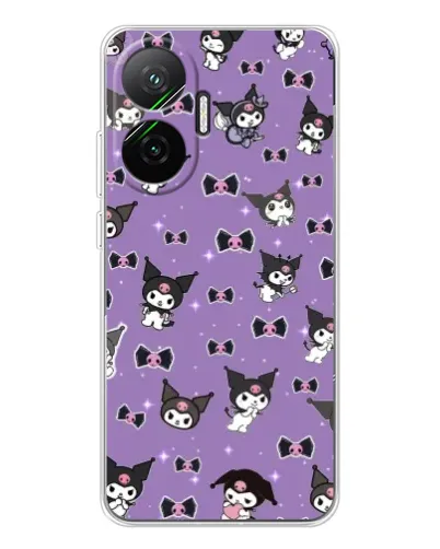Чехол для Xiaomi POCO F7 с картинкой «Kuromi — паттерн» Чехол для Xiaomi POCO F7 с картинкой «Kuromi — паттерн»