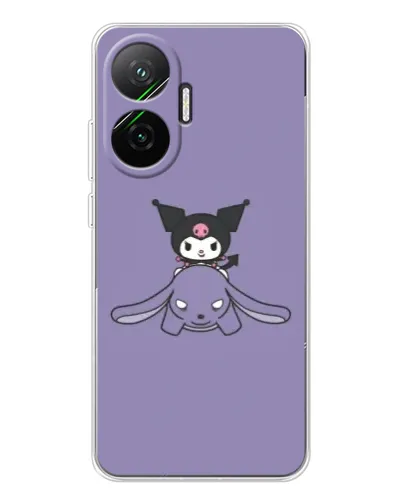 Чехол для Xiaomi POCO F7 с картинкой «Kuromi на лиловом фоне» Чехол для Xiaomi POCO F7 с картинкой «Kuromi на лиловом фоне»