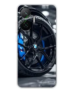 Чехол для Xiaomi POCO F7 с картинкой «Колесо BMW вблизи»