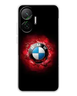 Чехол для Xiaomi POCO F7 с картинкой «Логотип BMW — вспышка»