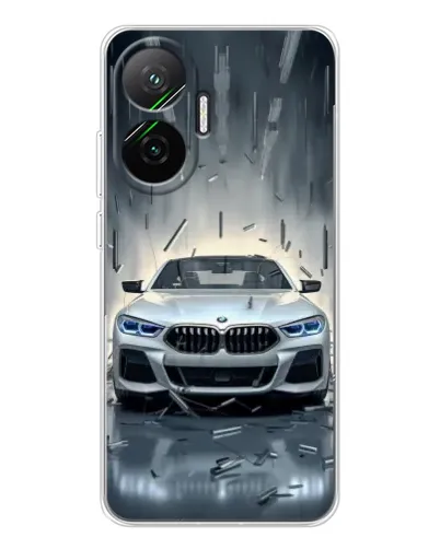 Чехол для Xiaomi POCO F7 с картинкой «BMW в свете фар» Чехол для Xiaomi POCO F7 с картинкой «BMW в свете фар»