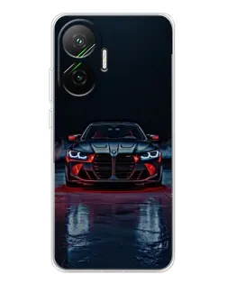 Чехол для Xiaomi POCO F7 с картинкой «BMW на мокрой дороге»