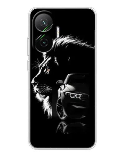 Чехол для Xiaomi POCO F7 с картинкой «BMW и лев» Чехол для Xiaomi POCO F7 с картинкой «BMW и лев»