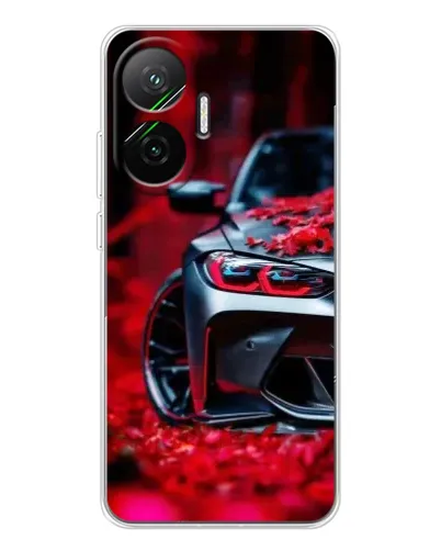 Чехол для Xiaomi POCO F7 с картинкой «Спортивная BMW и цветы» Чехол для Xiaomi POCO F7 с картинкой «Спортивная BMW и цветы»