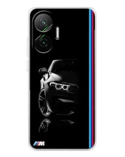 Чехол для Xiaomi POCO F7 с картинкой «Силуэт BMW в темноте»