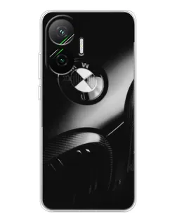 Чехол для Xiaomi POCO F7 с картинкой «Эмблема BMW — макро»