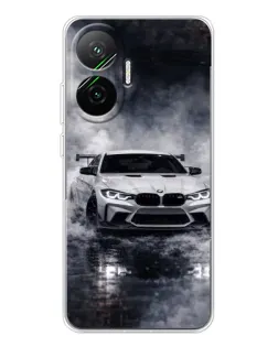 Чехол для Xiaomi POCO F7 с картинкой «BMW сквозь туман»