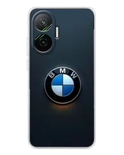 Чехол для Xiaomi POCO F7 с картинкой «Логотип BMW — минимализм»