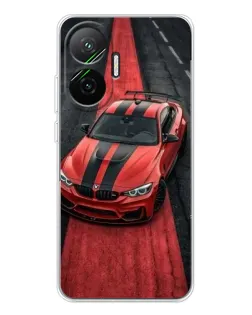 Чехол для Xiaomi POCO F7 с картинкой «BMW на красной дорожке»