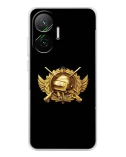 Чехол для Xiaomi POCO F7 с картинкой «PUBG — оранжевый градиент»