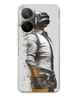Чехол для Xiaomi POCO F7 с картинкой «PUBG — боец в пыли»