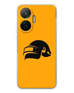 Чехол для Xiaomi POCO F7 с картинкой «PUBG — золотой шлем»