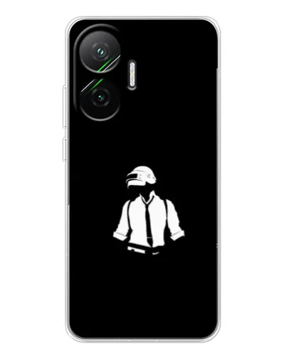 Чехол для Xiaomi POCO F7 с картинкой «PUBG — белый шлем» Чехол для Xiaomi POCO F7 с картинкой «PUBG — белый шлем»