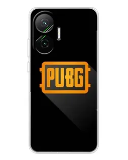 Чехол для Xiaomi POCO F7 с картинкой «PUBG — рамка лого»