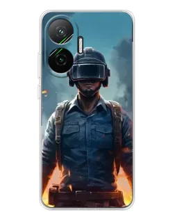 Чехол для Xiaomi POCO F7 с картинкой «PUBG — реалистичный герой»