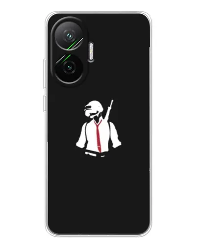 Чехол для Xiaomi POCO F7 с картинкой «PUBG — силуэт воина» Чехол для Xiaomi POCO F7 с картинкой «PUBG — силуэт воина»