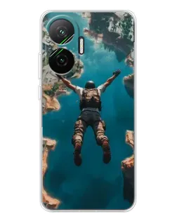 Чехол для Xiaomi POCO F7 с картинкой «PUBG — свободное падение»