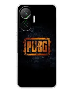 Чехол для Xiaomi POCO F7 с картинкой «PUBG — золотой логотип»