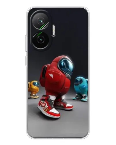 Чехол для Xiaomi POCO F7 с картинкой «Among Us — 3D стиль»