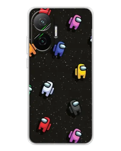 Чехол для Xiaomi POCO F7 с картинкой «Космический паттерн Among Us»
