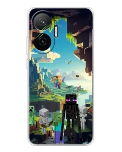 Чехол для Xiaomi POCO F7 с картинкой «Эндермен в лесу»