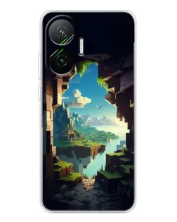 Чехол для Xiaomi POCO F7 с картинкой «Вид из пещеры»