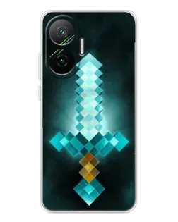 Чехол для Xiaomi POCO F7 с картинкой «Алмазный меч неон»