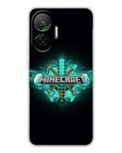 Чехол для Xiaomi POCO F7 с картинкой «Minecraft Diamond лого» Чехол для Xiaomi POCO F7 с картинкой «Minecraft Diamond лого»