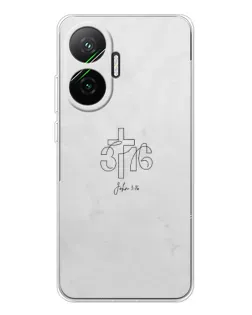 Чехол для Xiaomi POCO F7 с картинкой «Иоанна 3:16 Крест» Чехол для Xiaomi POCO F7 с картинкой «Иоанна 3:16 Крест»
