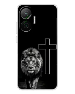 Чехол для Xiaomi POCO F7 с картинкой «Лев и Крест» Чехол для Xiaomi POCO F7 с картинкой «Лев и Крест»