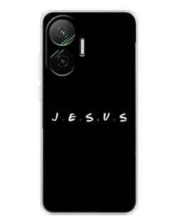 Чехол для Xiaomi POCO F7 с картинкой «Точки веры J.E.S.U.S.»