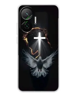 Чехол для Xiaomi POCO F7 с картинкой «Голубь и Свет»