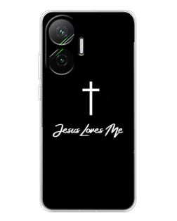Чехол для Xiaomi POCO F7 с картинкой «Иисус любит тебя»