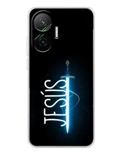 Чехол для Xiaomi POCO F7 с картинкой «Меч Духа Jesus»
