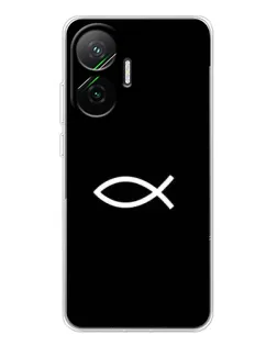Чохол для Xiaomi POCO F7 з картинкою «Символ риби Jesus» Чохол для Xiaomi POCO F7 з картинкою «Символ риби Jesus»