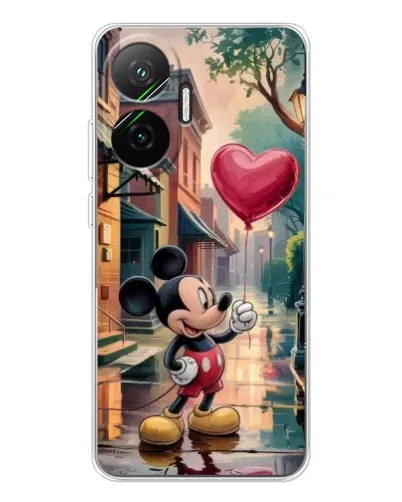 Чехол для Xiaomi POCO F7 с картинкой «Микки и шарик-сердце» Чехол для Xiaomi POCO F7 с картинкой «Микки и шарик-сердце»