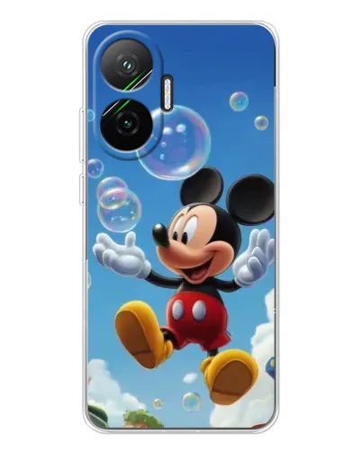 Чехол для Xiaomi POCO F7 с картинкой «Mickey и мыльные пузыри» Чехол для Xiaomi POCO F7 с картинкой «Mickey и мыльные пузыри»