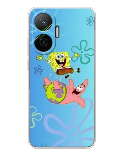 Чехол для Xiaomi POCO F7 с картинкой «Спанч Боб и Патрик»
